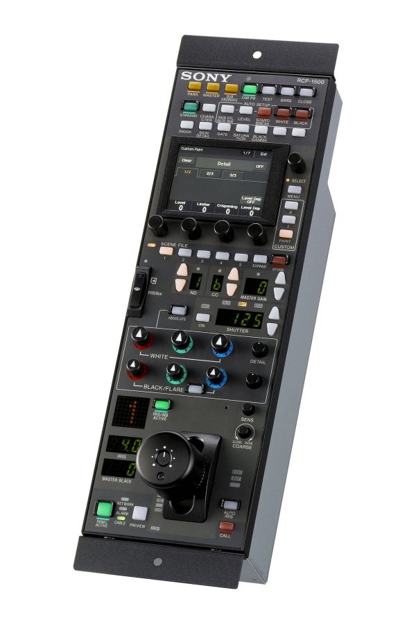 El completísimo control remoto Sony RCP 1500, diseñado para aplicaciones broadcast multicámara