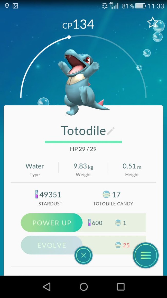 Pokemon Go Totodile