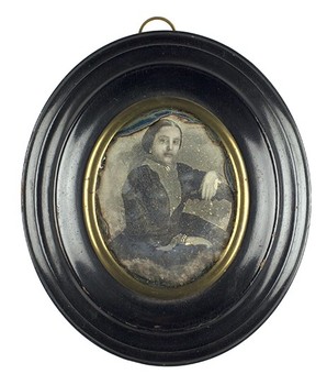 Retrato de mujer apoyada en su brazo, 1860 © Daguerreobase
