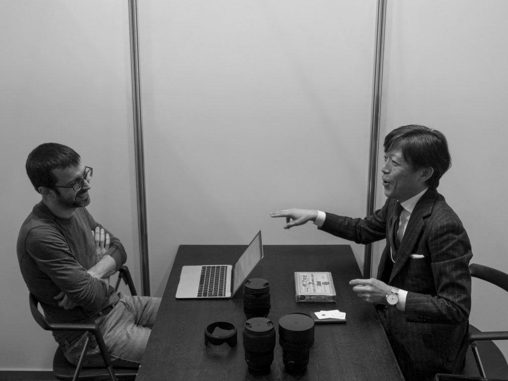 Raphaël Terris (Albedo Media) y Kazuto Yamaki (CEO de Sigma) © Albedo Media